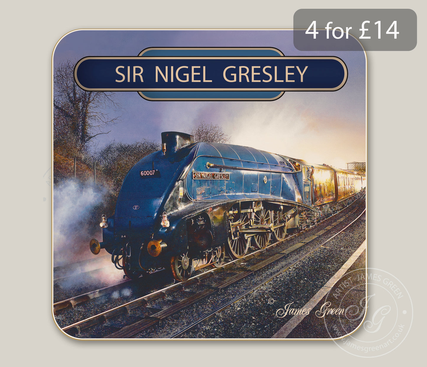 Sir Nigel Gresley Drinks Coaster