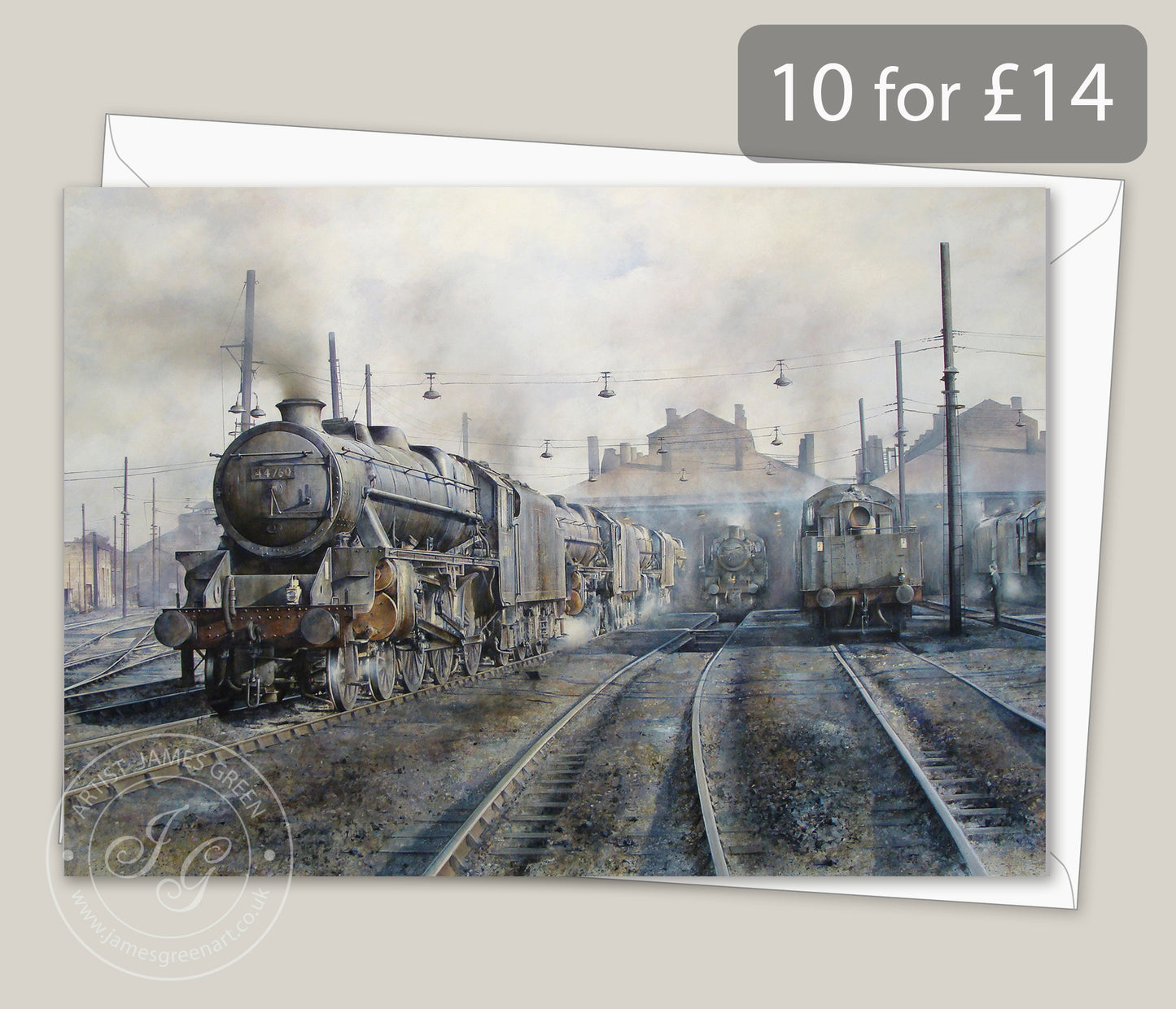 Black 5 Greeting Card