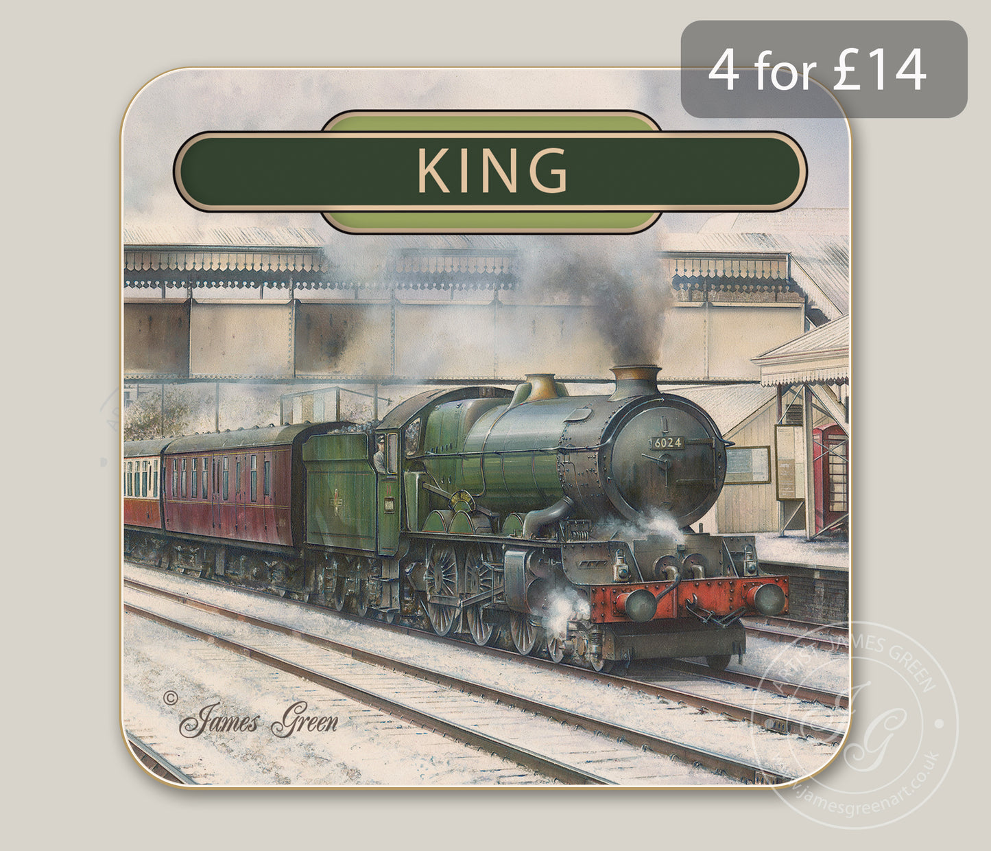 King Edward I Drinks Coaster