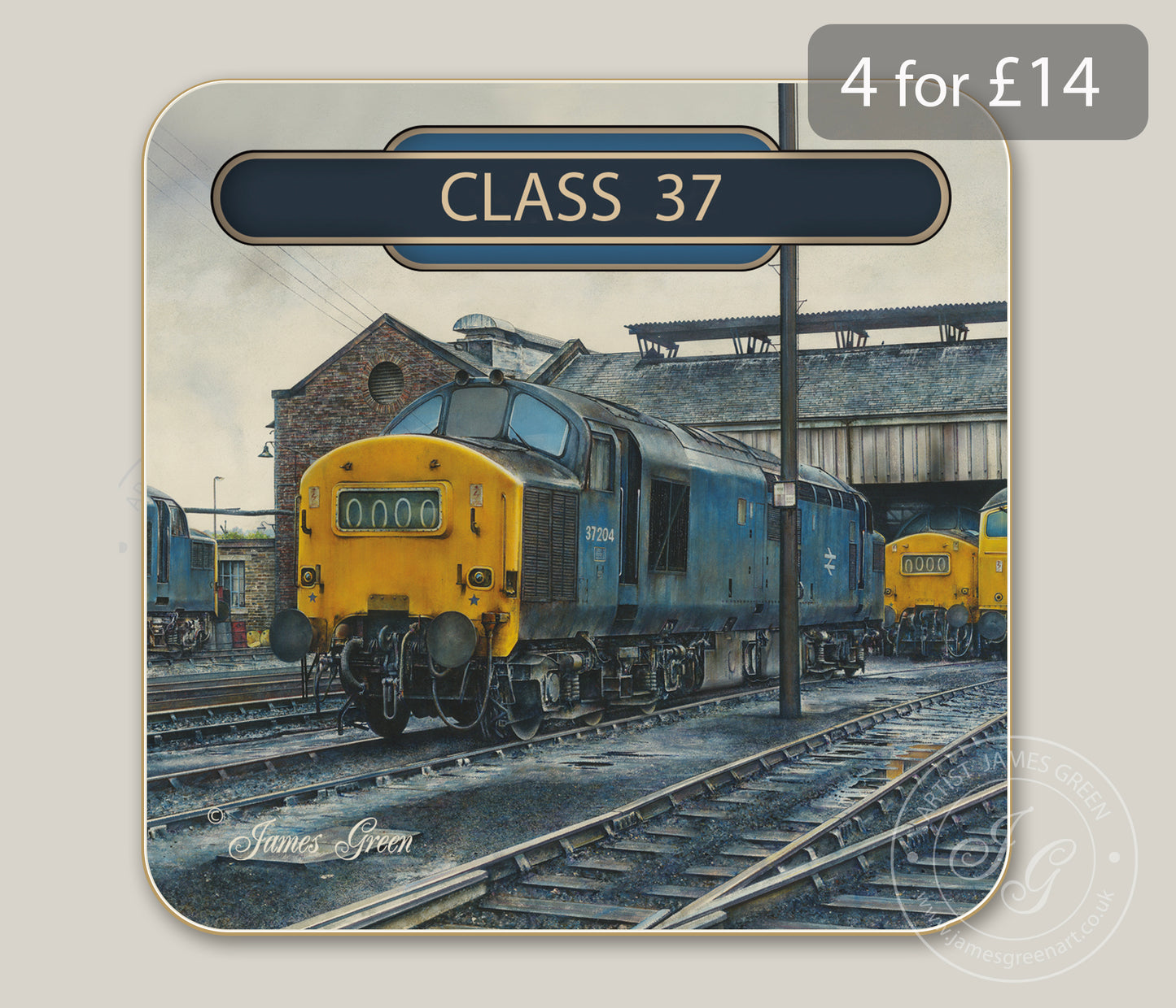 Class 37 Drinks Coaster