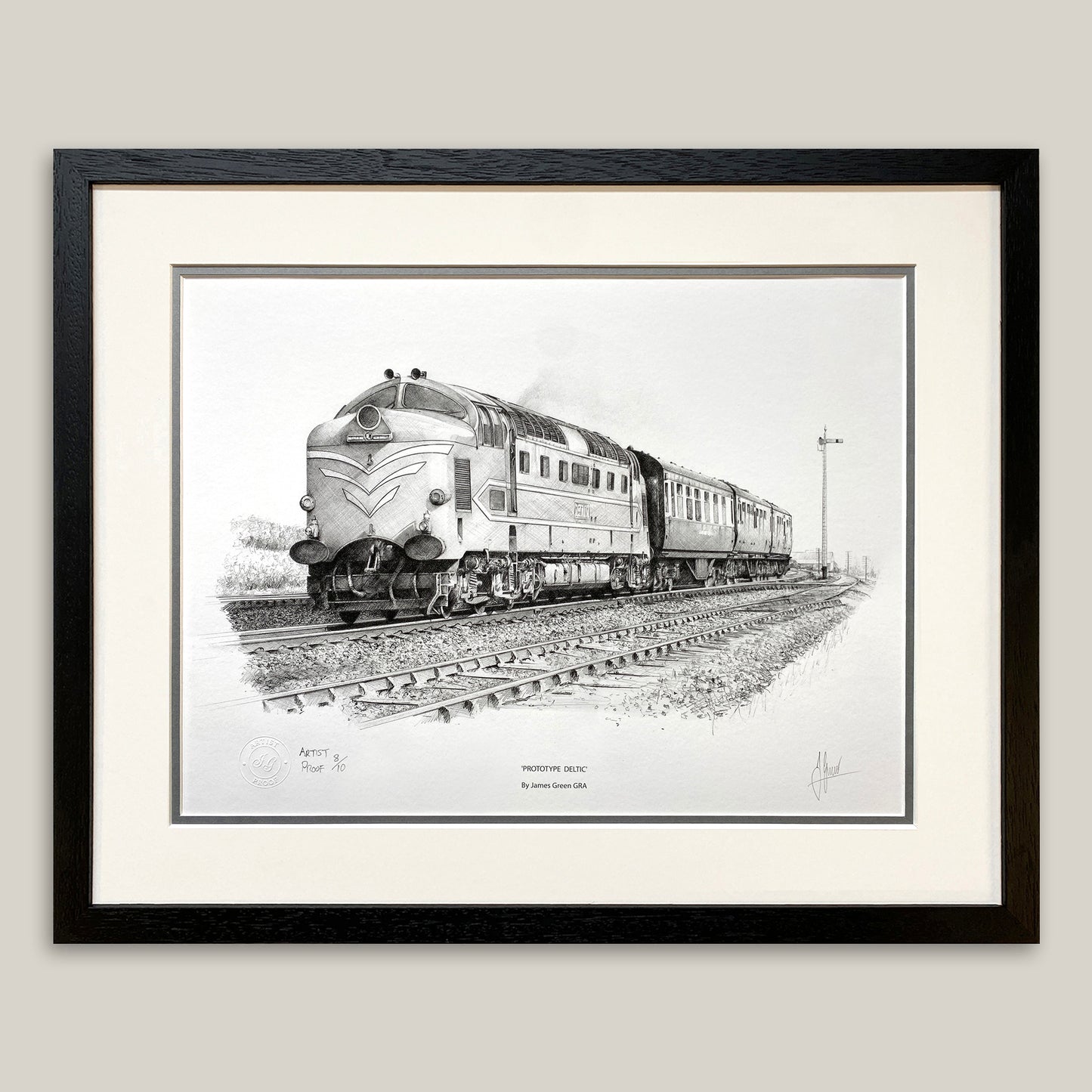 Framed print of DP1 train
