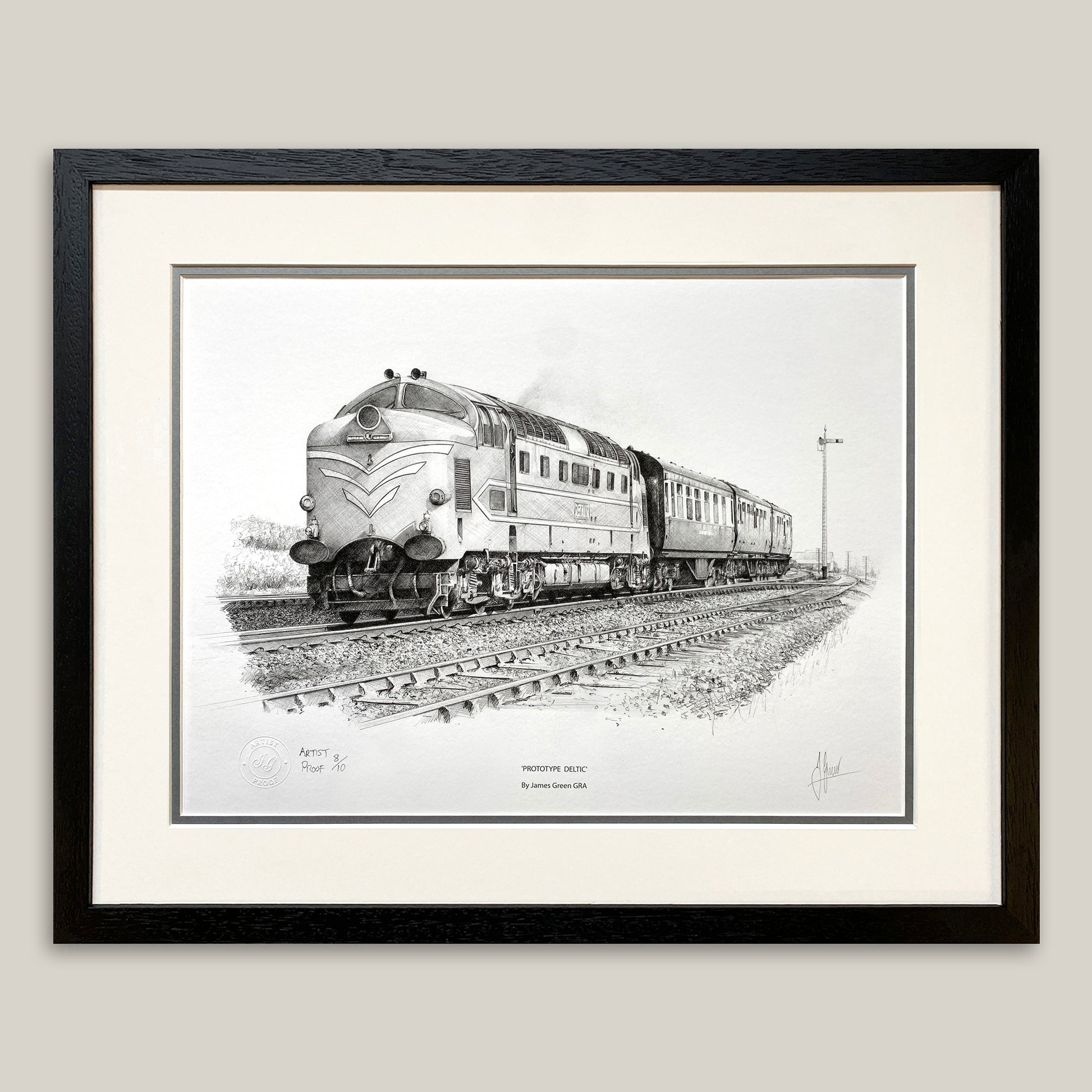 Framed print of DP1 train