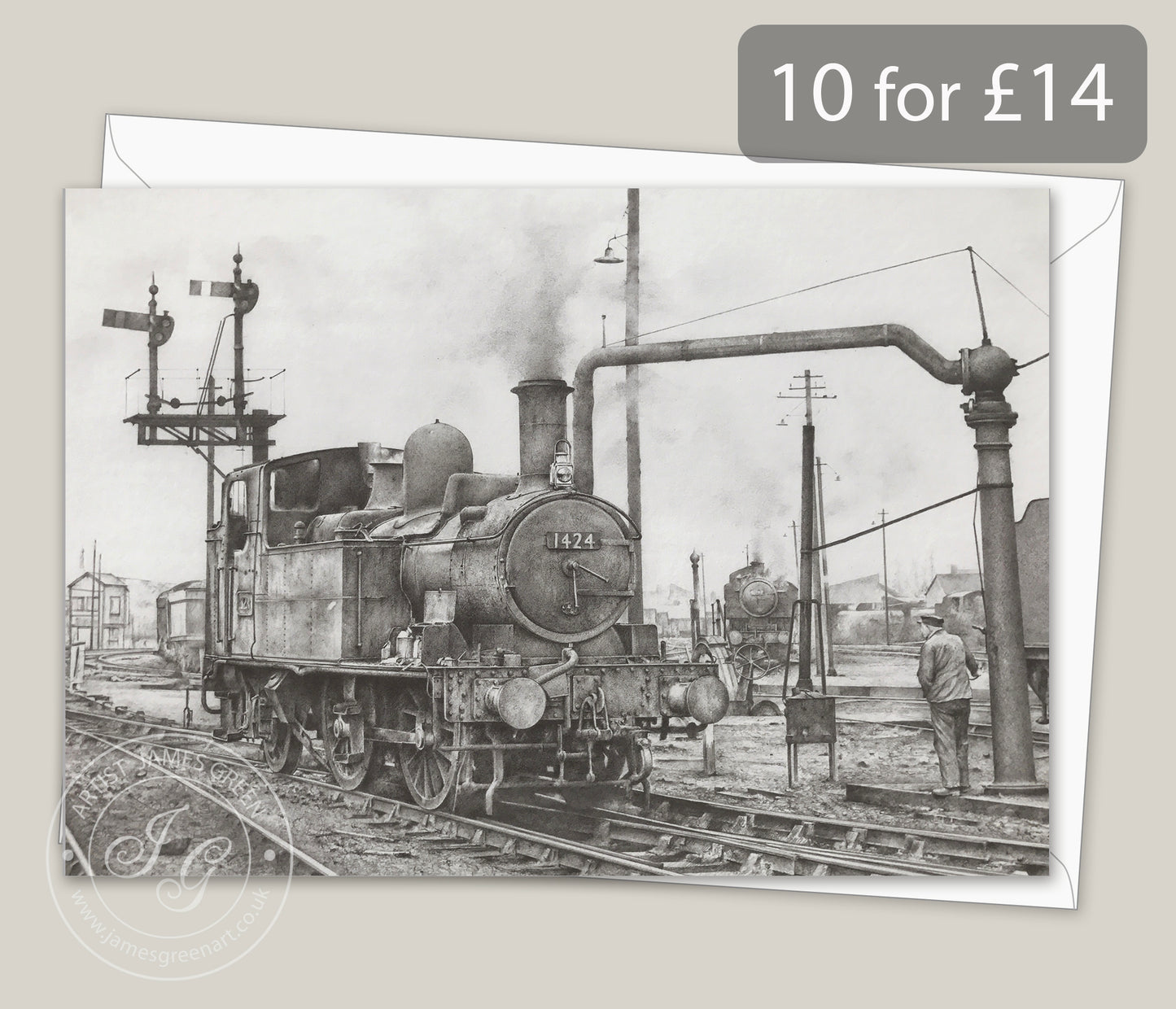 GWR Class 1400 Greeting Card