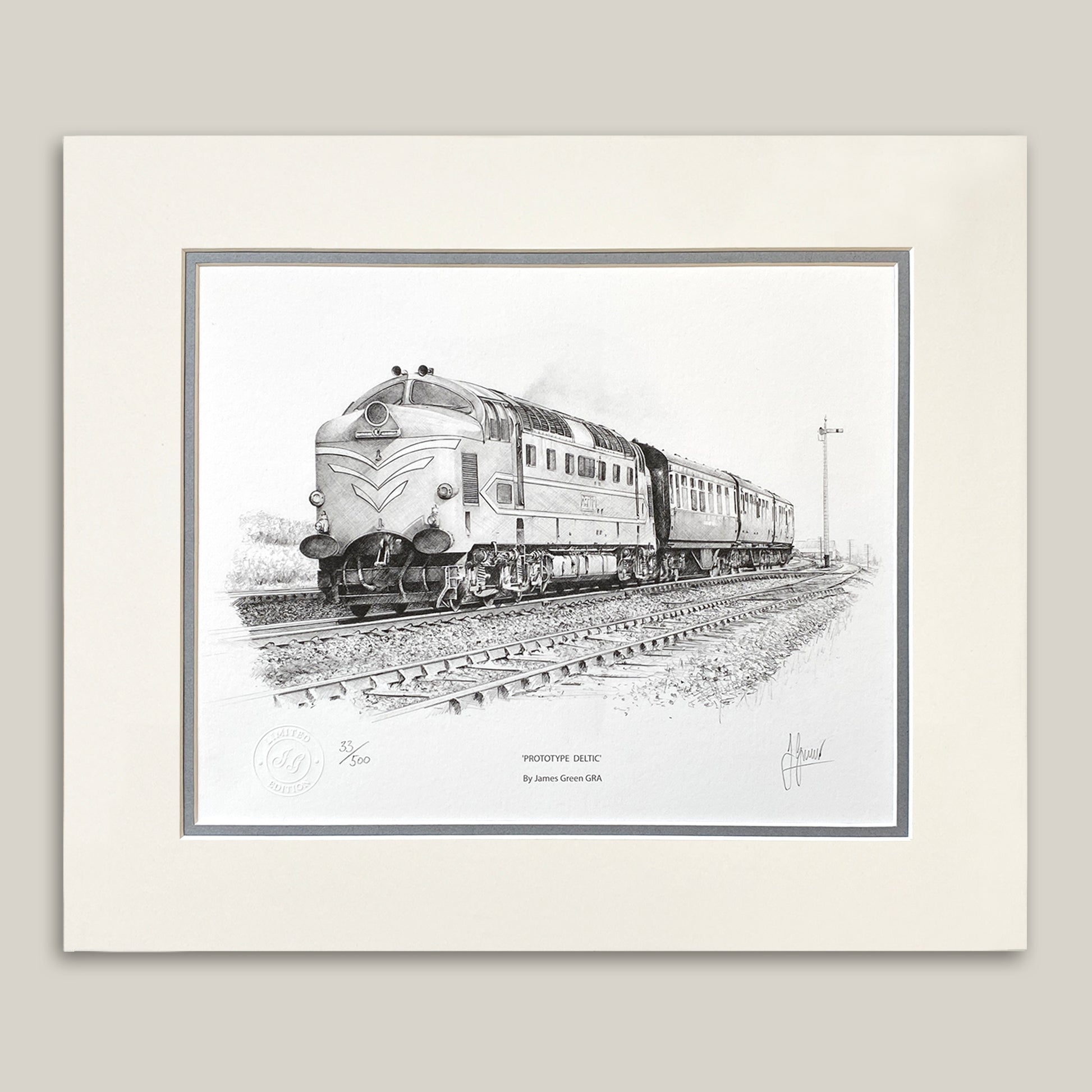 sketch on the deltic prototype train