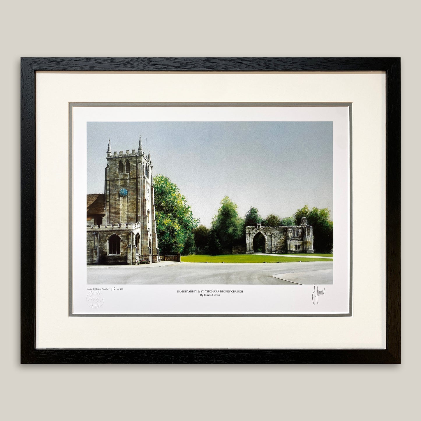 Ramsey Abbey Gatehouse Limited Edition Print