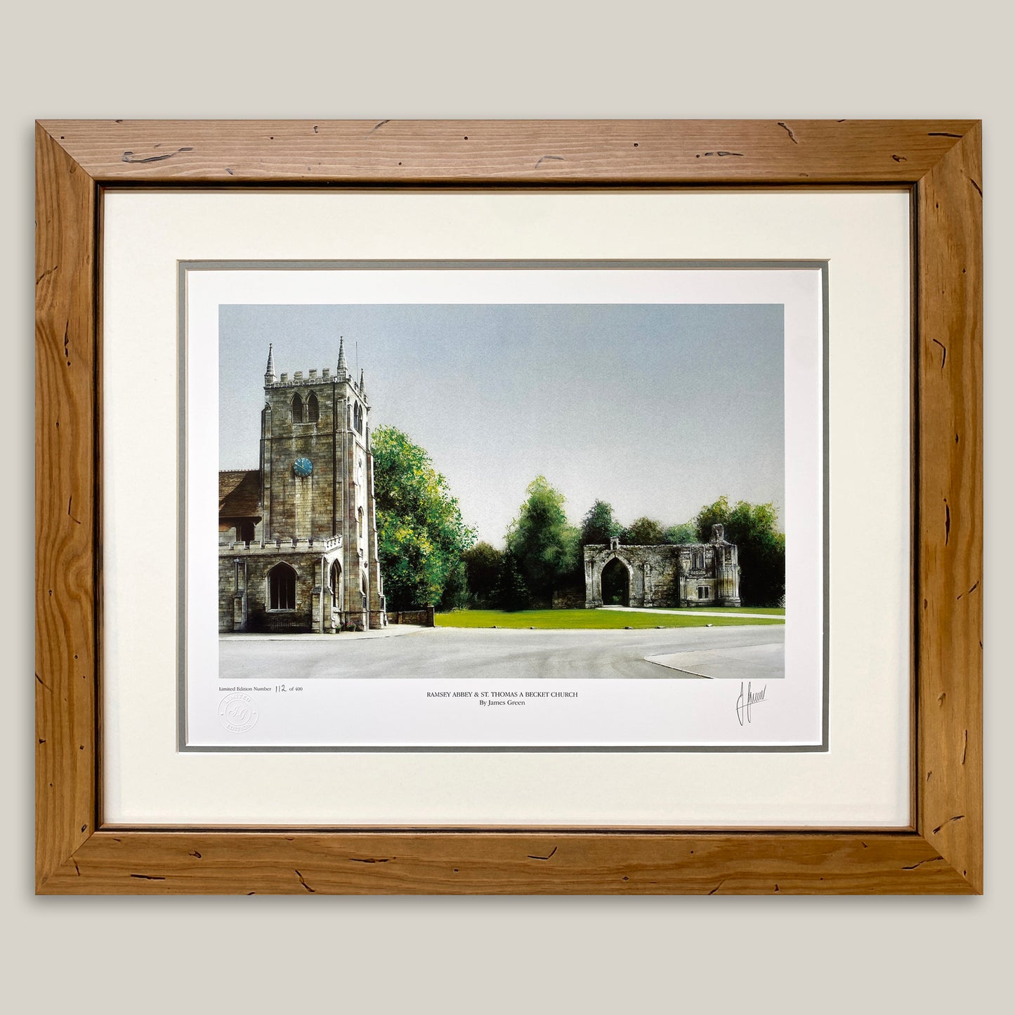 Ramsey Abbey Gatehouse Limited Edition Print