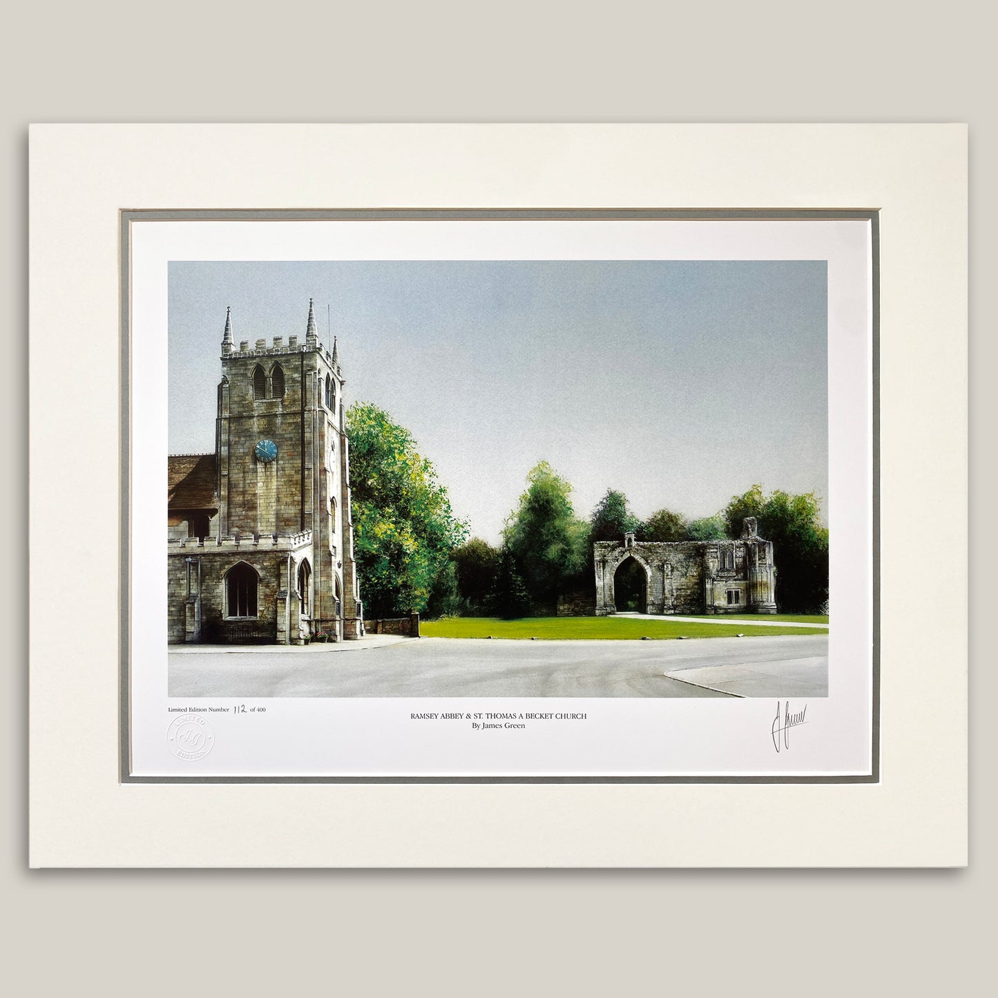 Ramsey Abbey Gatehouse Limited Edition Print