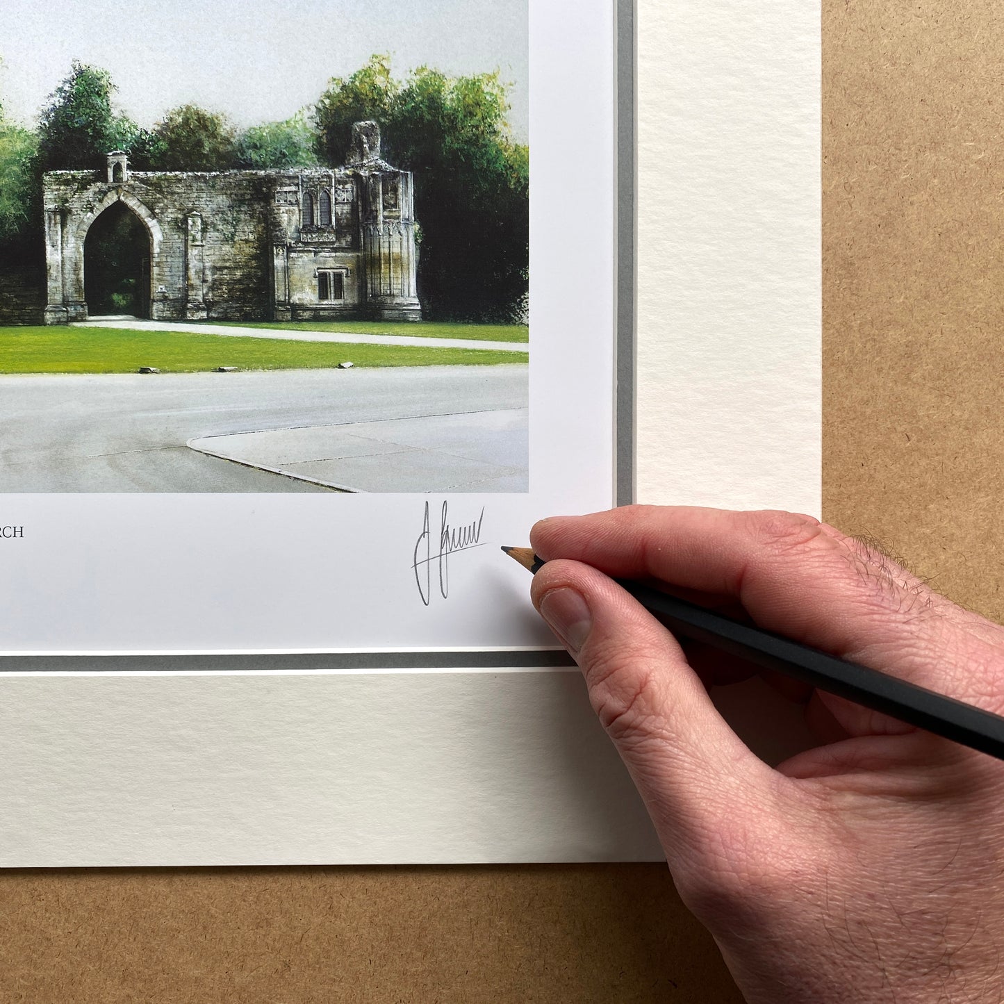 Ramsey Abbey Gatehouse Limited Edition Print