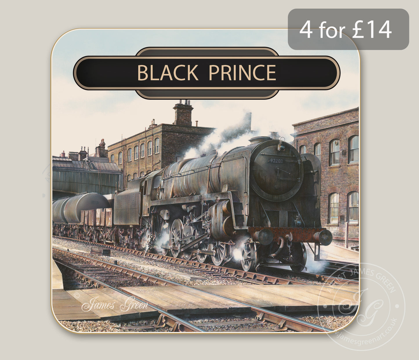 Black Prince Drinks Coaster