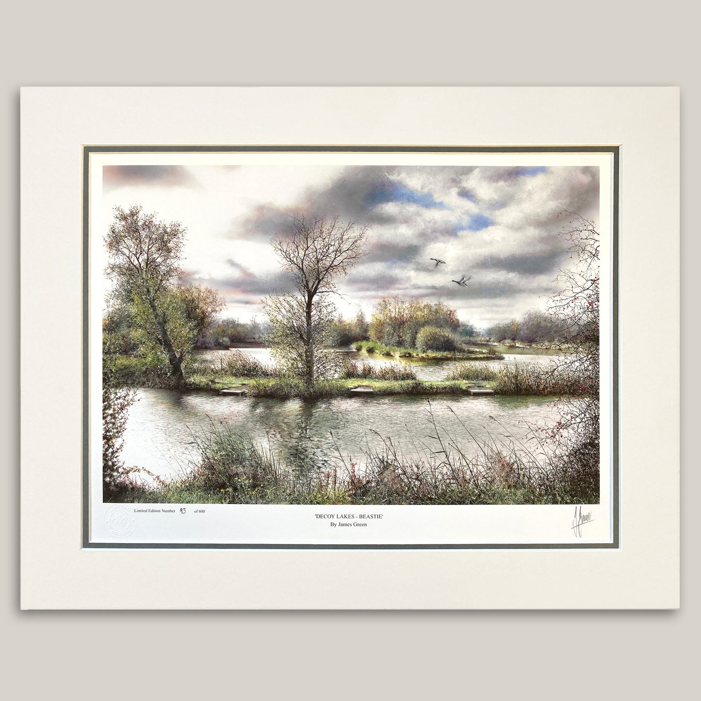 beastie carp fishing lakes mounted print