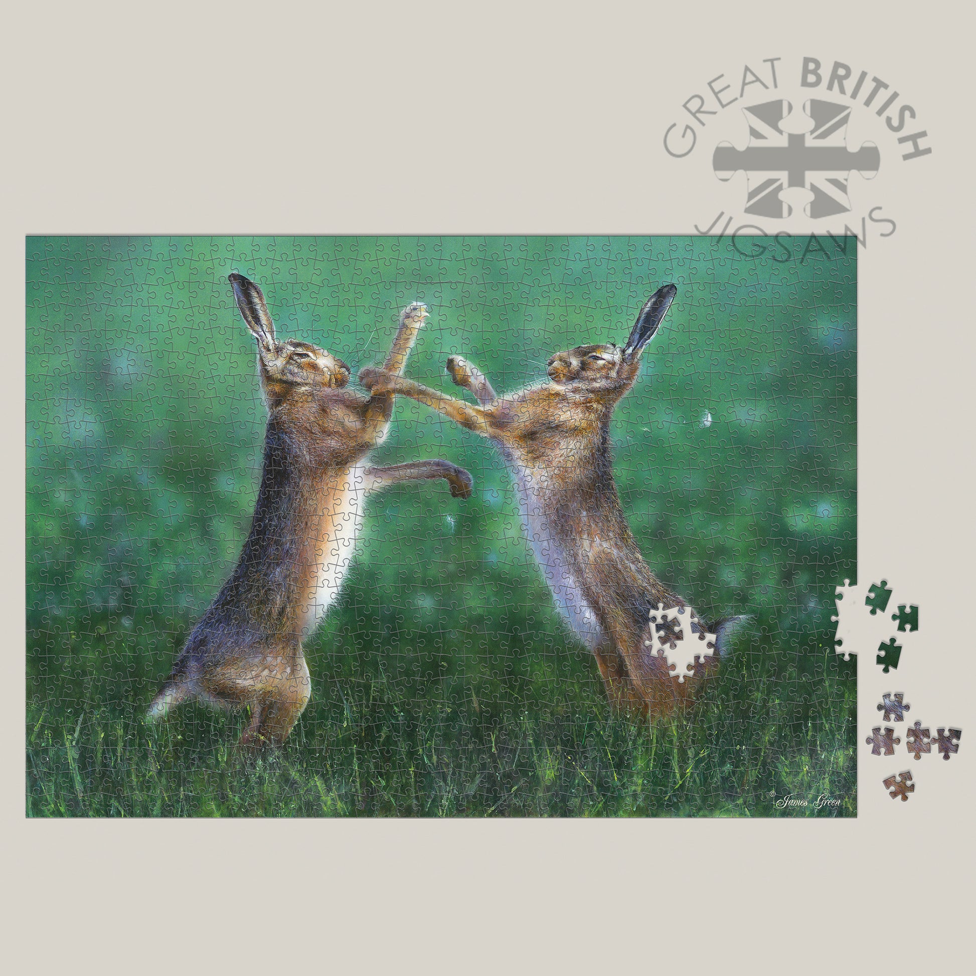 Boxing hairs completed 1000 piece jigsaw