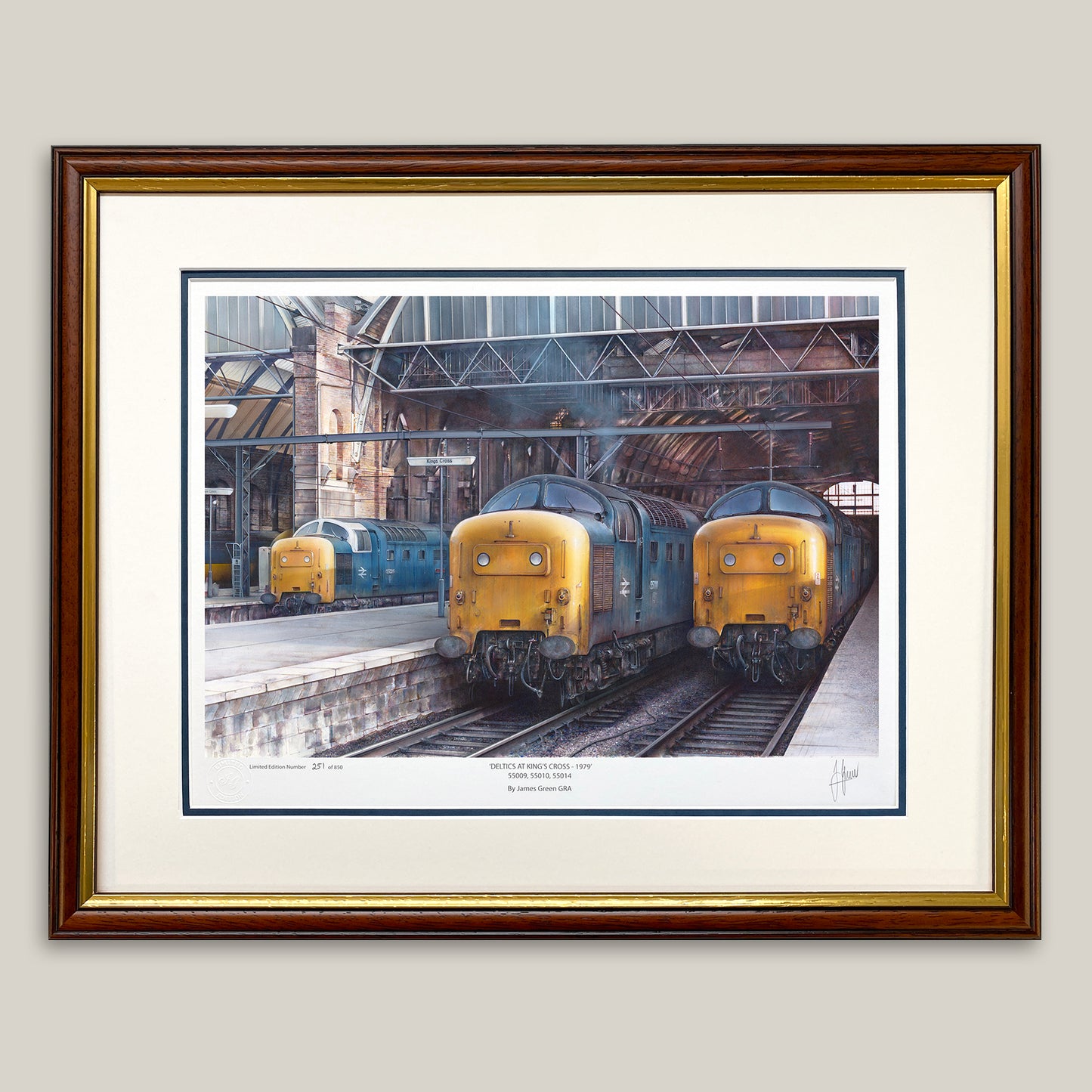Framed class 55 limited edition print by artist James Green