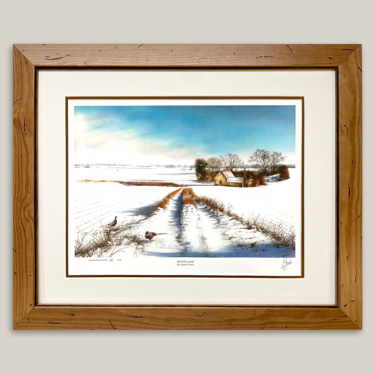 Winter Game Limited Edition Print