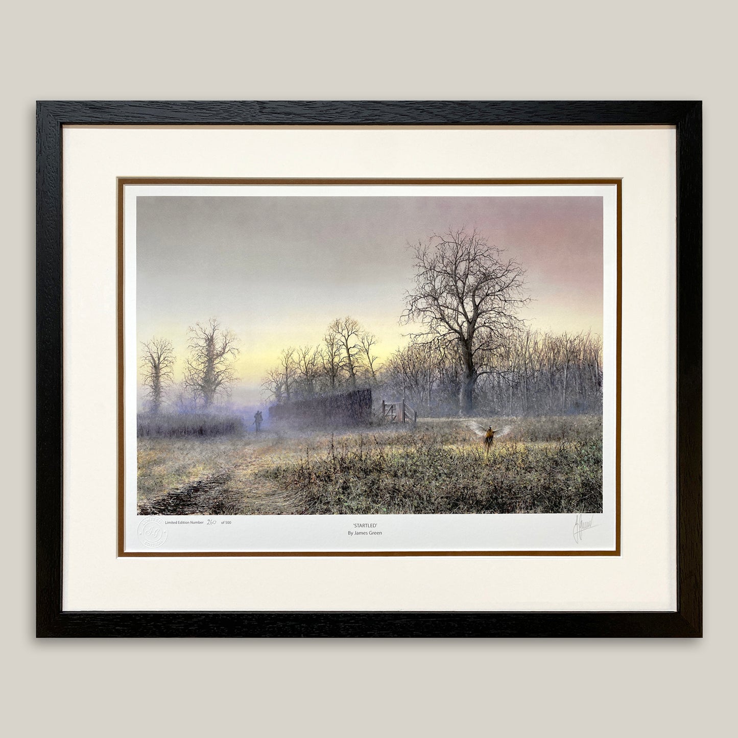 hunting framed print