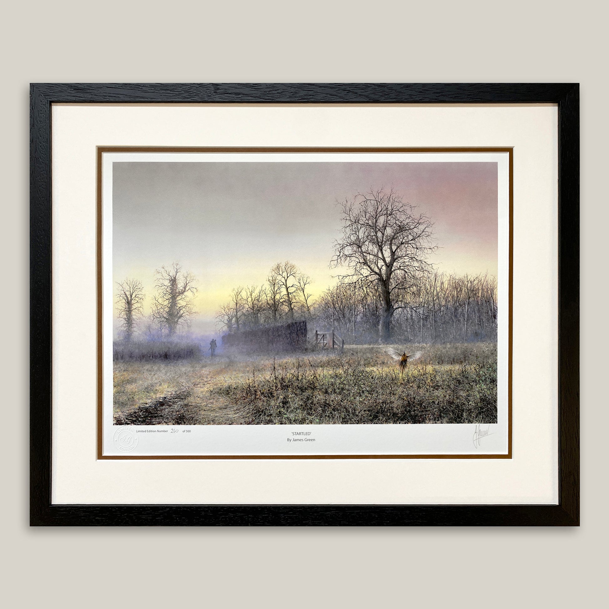 hunting framed print