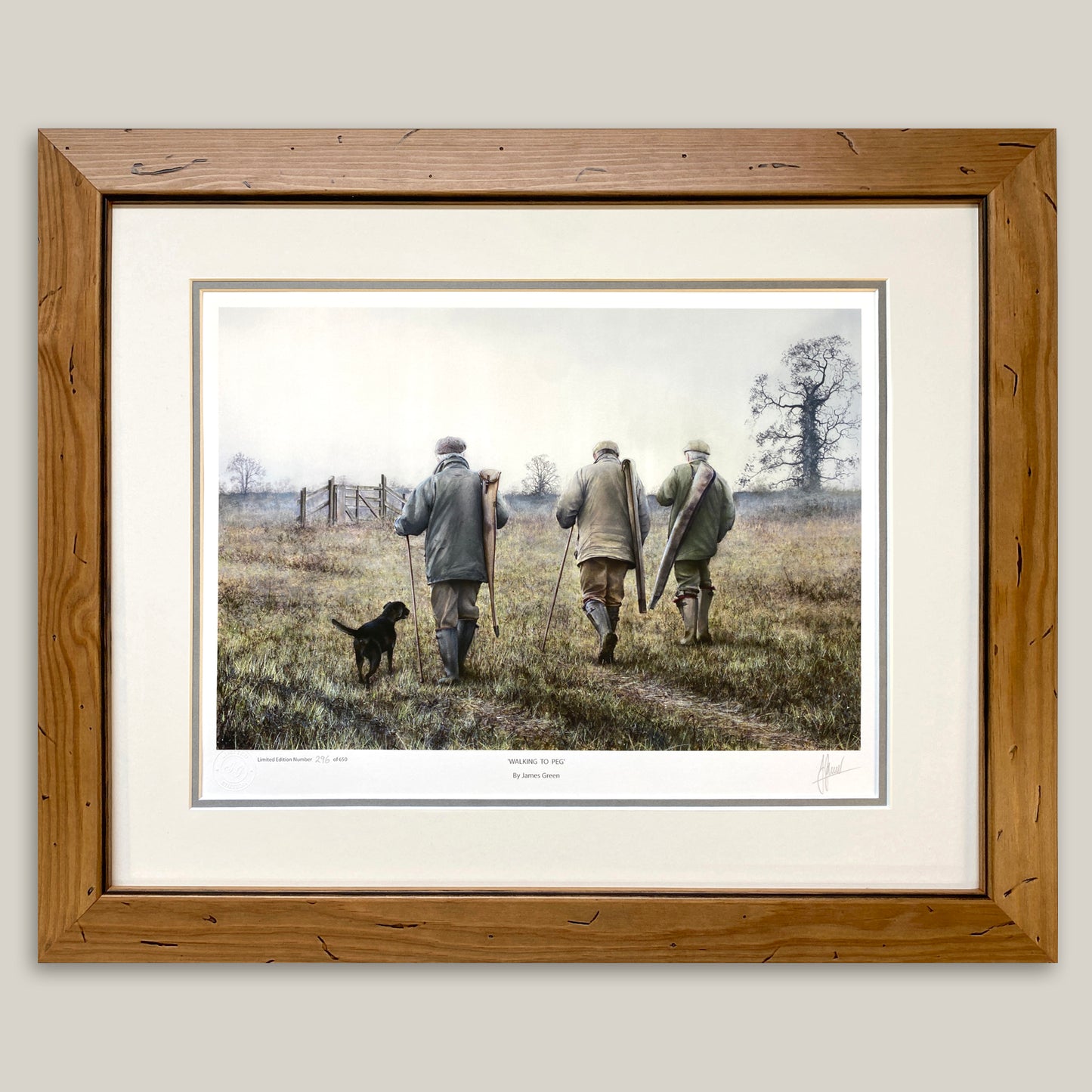 Walking to Peg Limited Edition Print