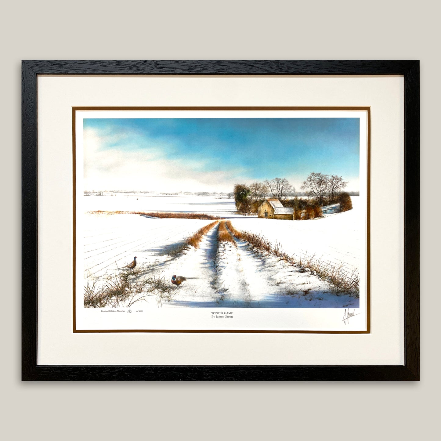 Winter Game Limited Edition Print