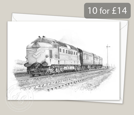Deltic Prototype Greeting Card