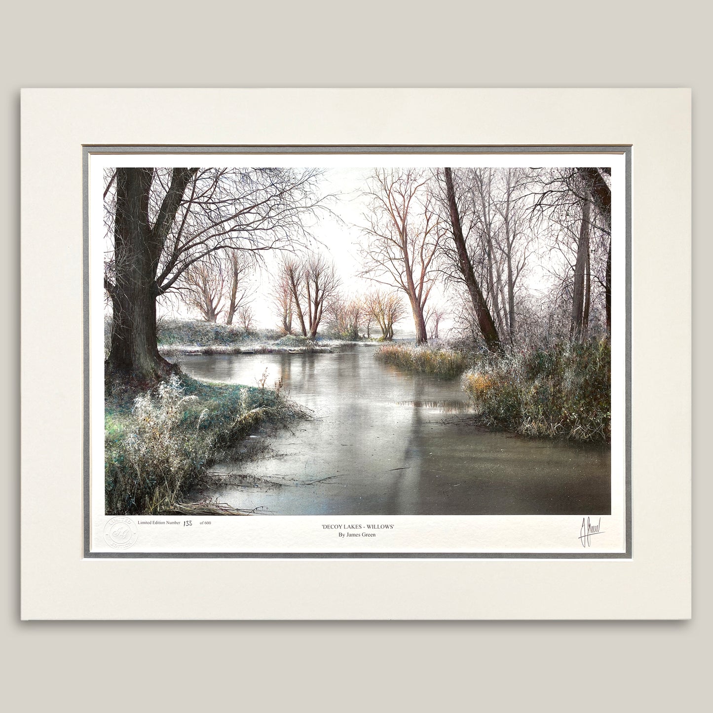 Decoy Lakes Willows Limited Edition Print