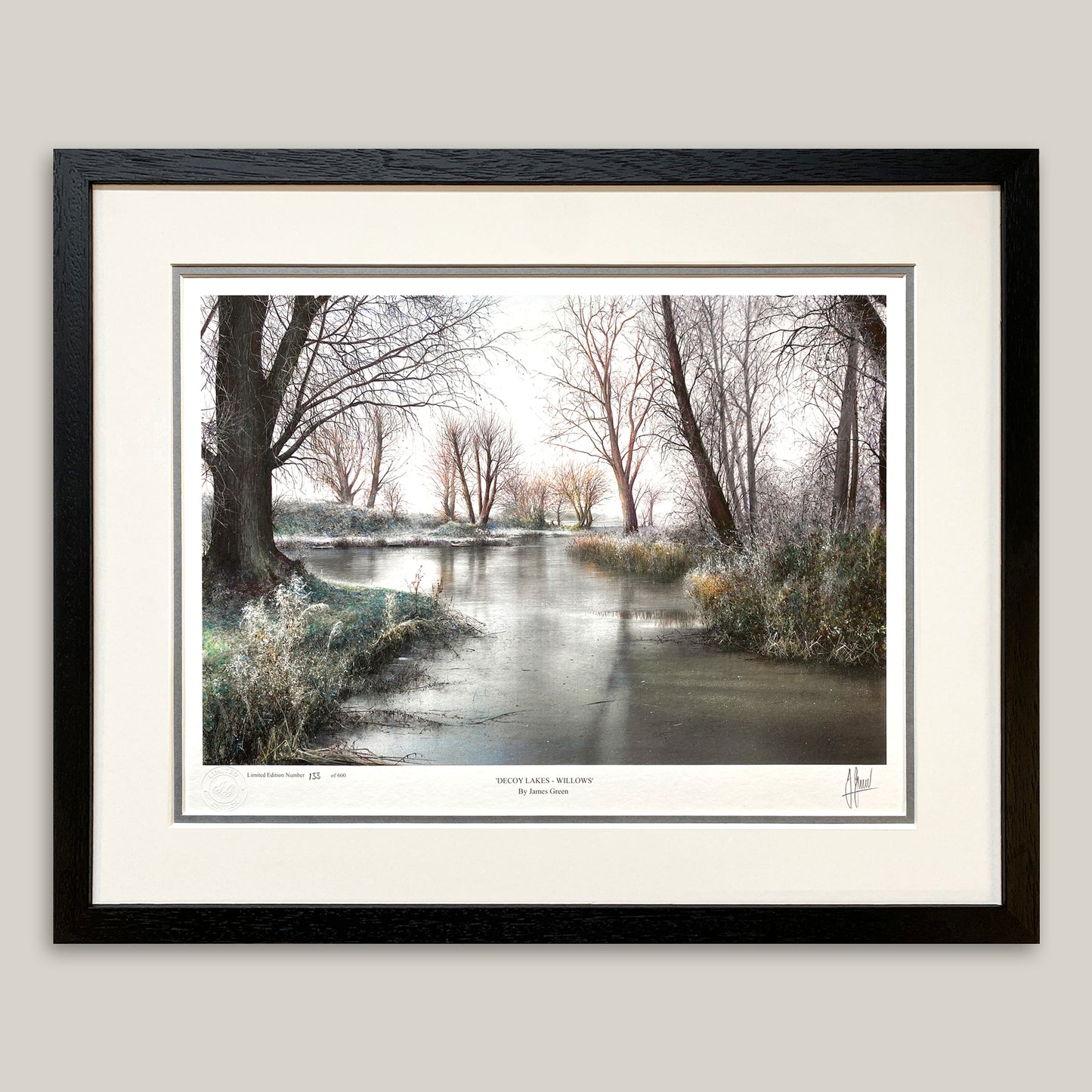 Decoy Lakes Willows Limited Edition Print