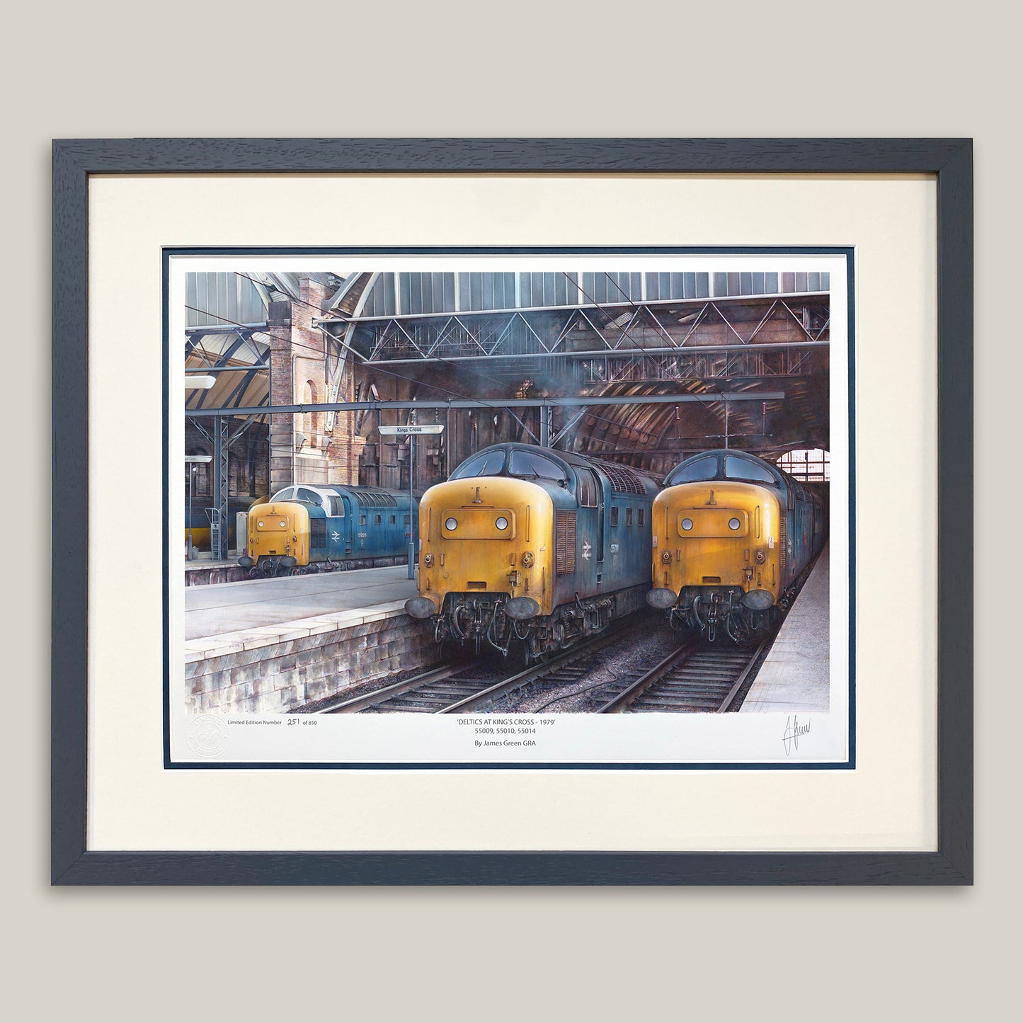 Framed LARGE 'Deltic' Limited Edition Print