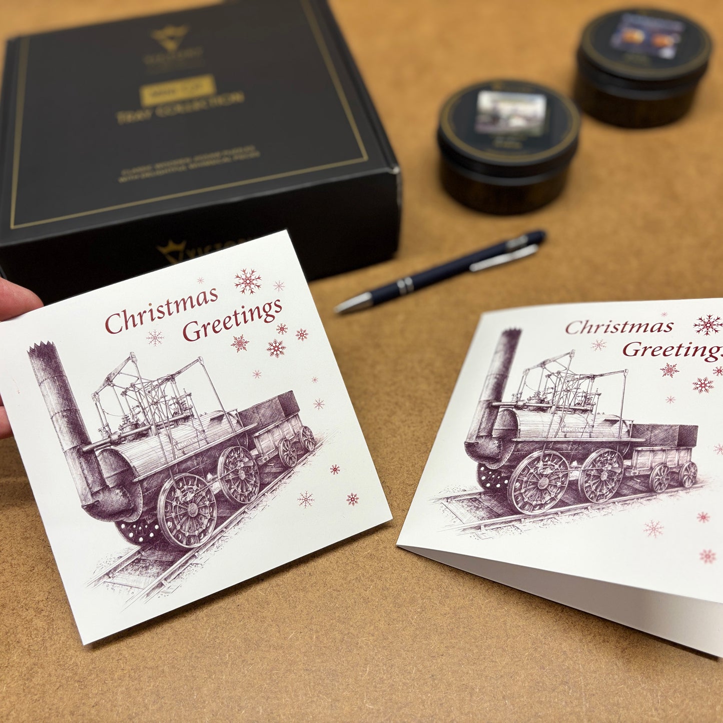 Set of 5 Locomotion Christmas Cards