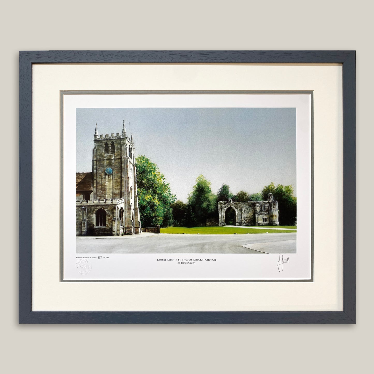 Ramsey Abbey Gatehouse Limited Edition Print
