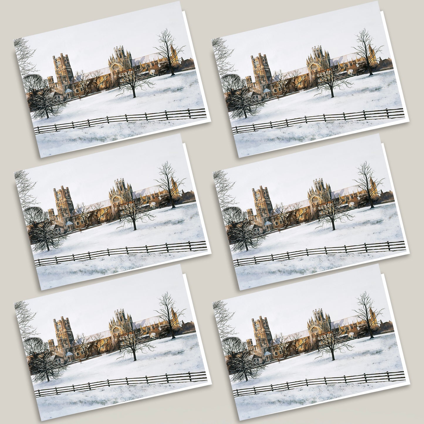 Set of 6 Ely Cathedral Greeting Cards