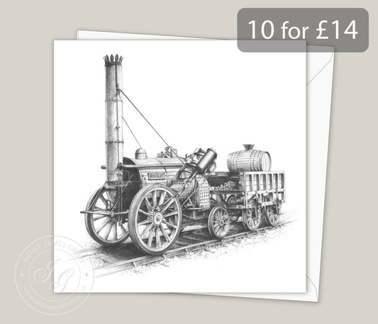 Stephenson's Rocket Greeting Card