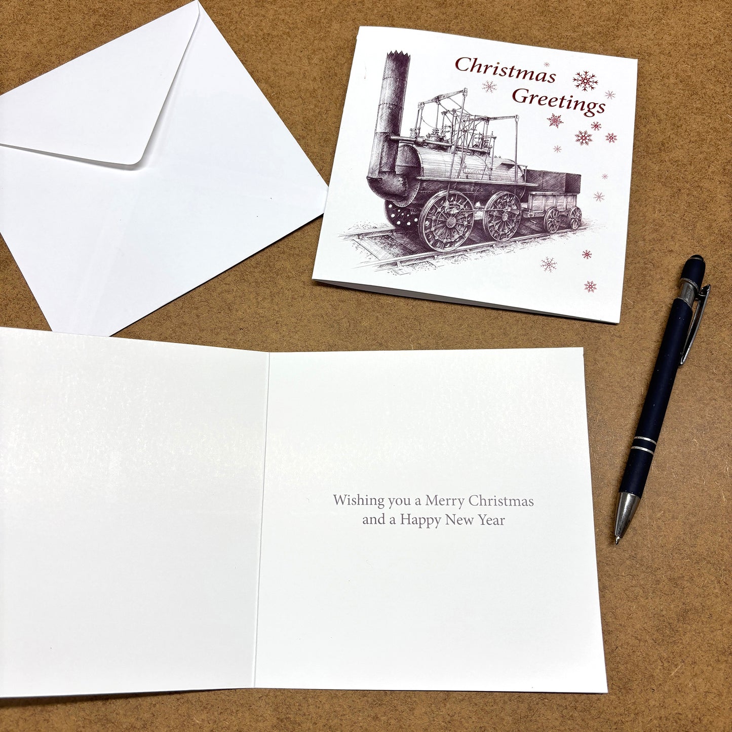 Set of 5 Locomotion Christmas Cards