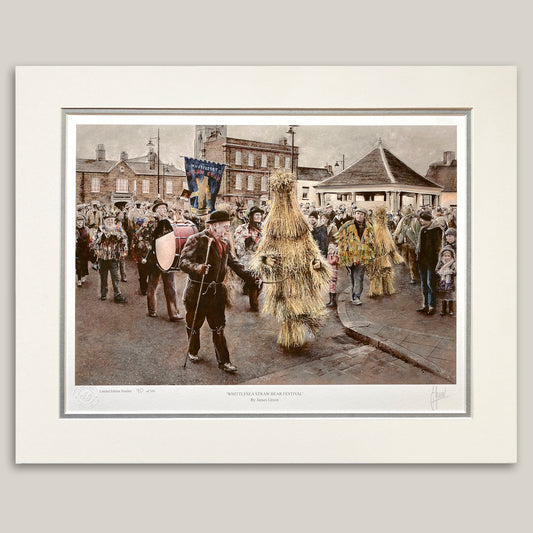 Whittlesea Straw Bear painting by James Green