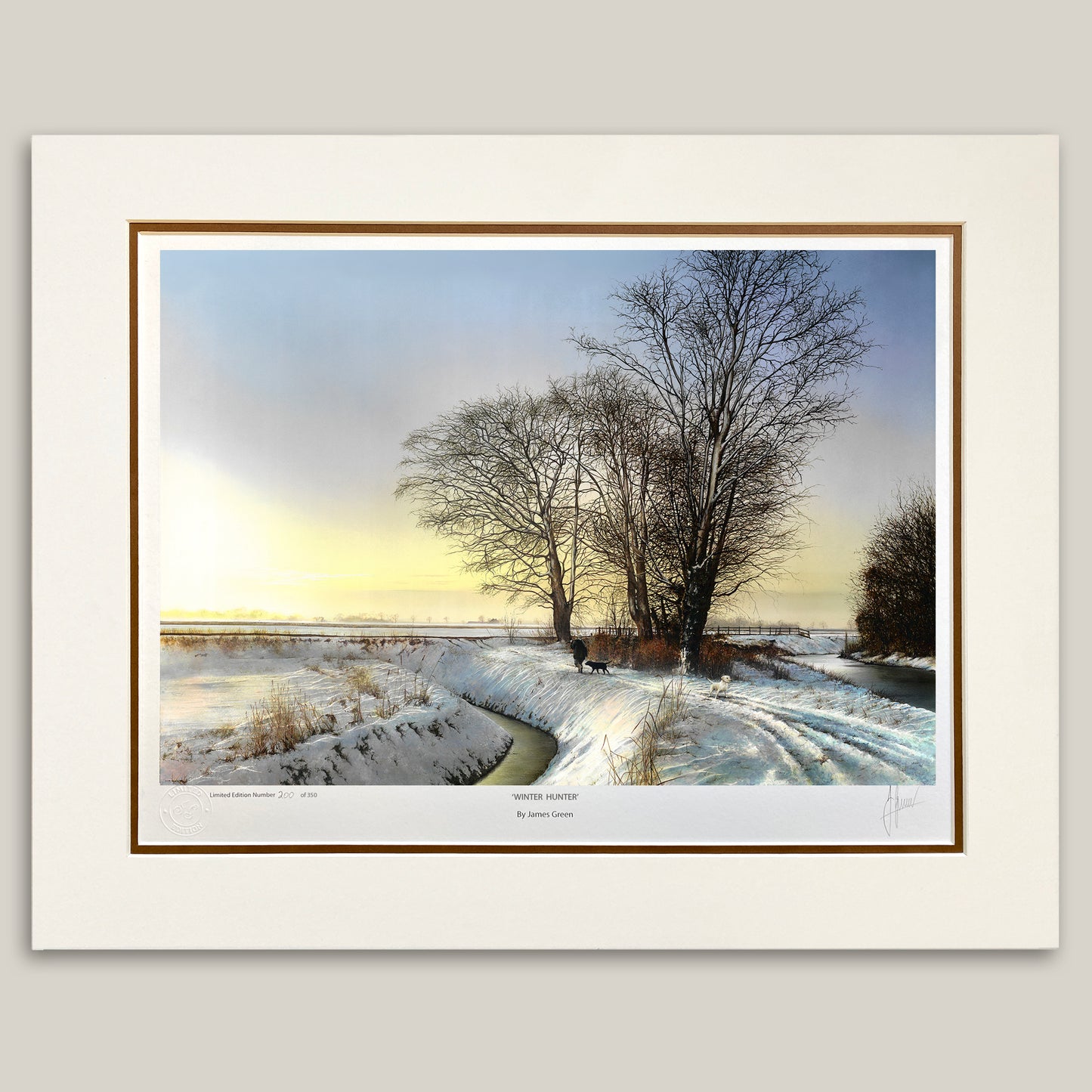 winter landscape painting 