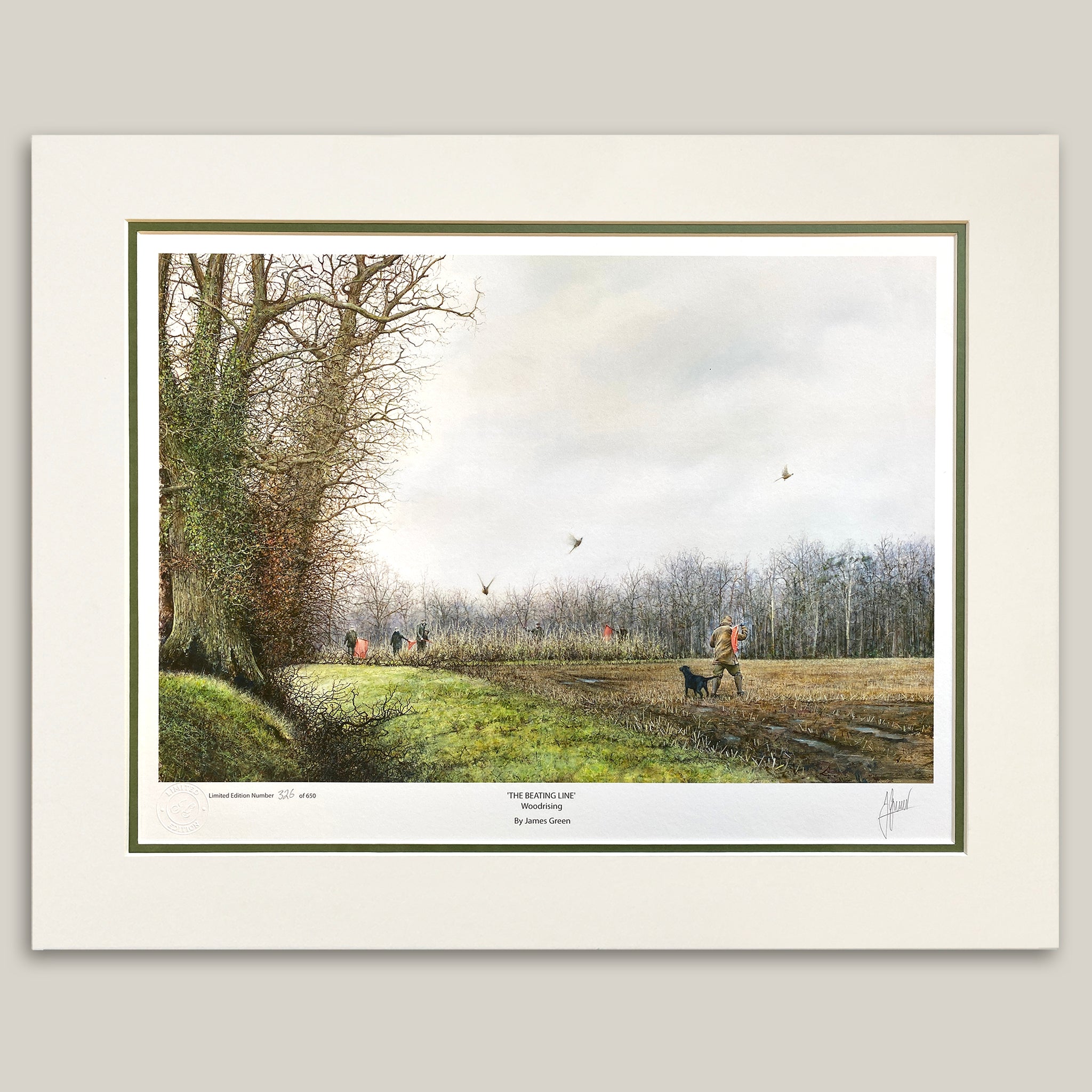 The Beating Line The Beating Line Limited Edition Print – Artist James Green