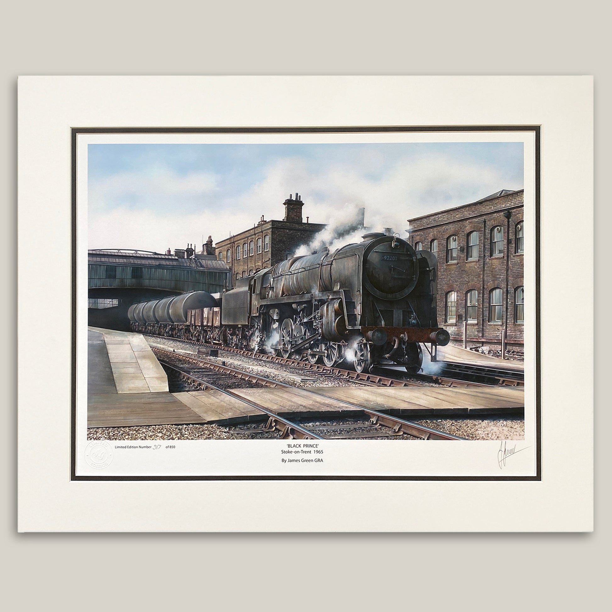 picture of a steam train by James Green