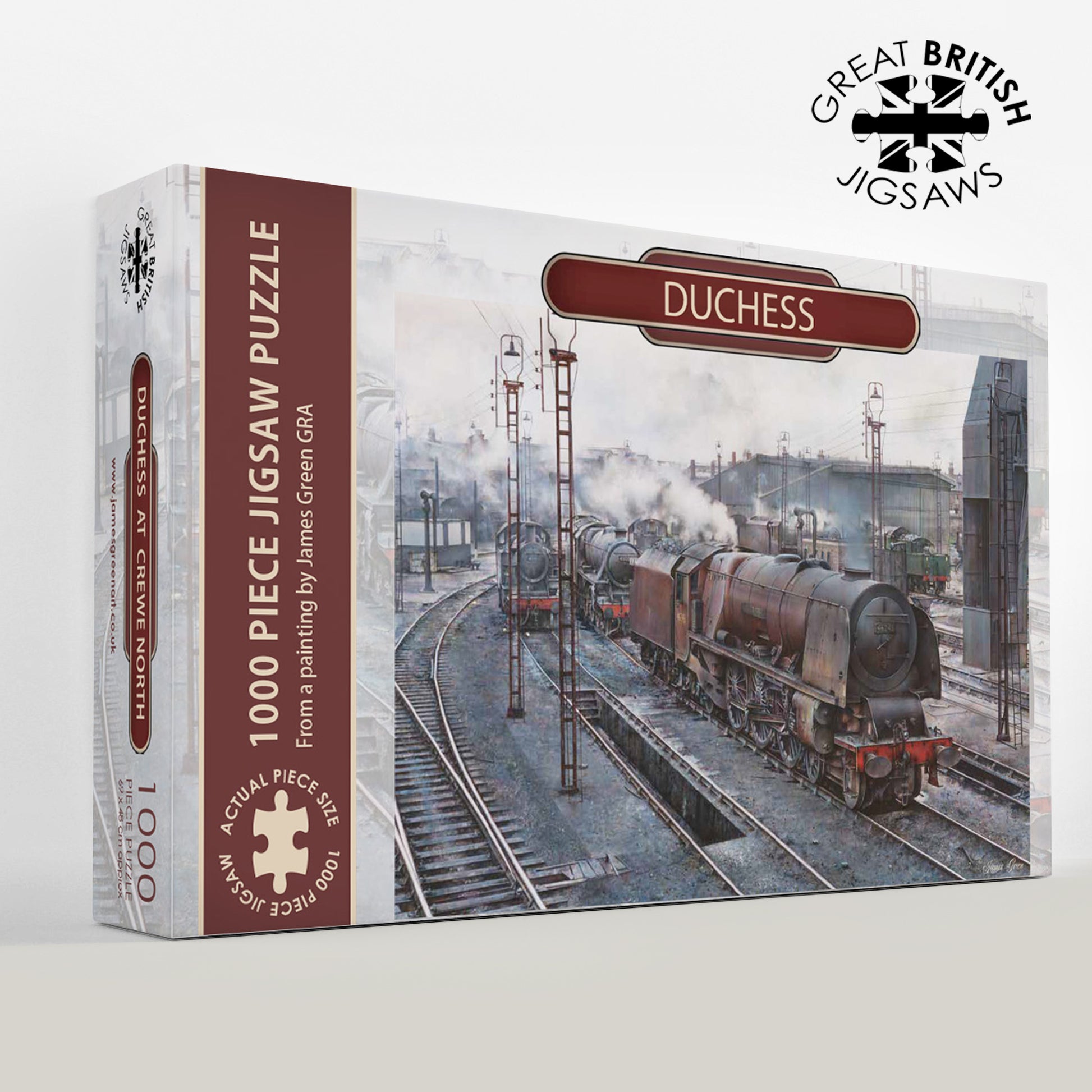 Duchess City of Leeds steam train jigsaw puzzle