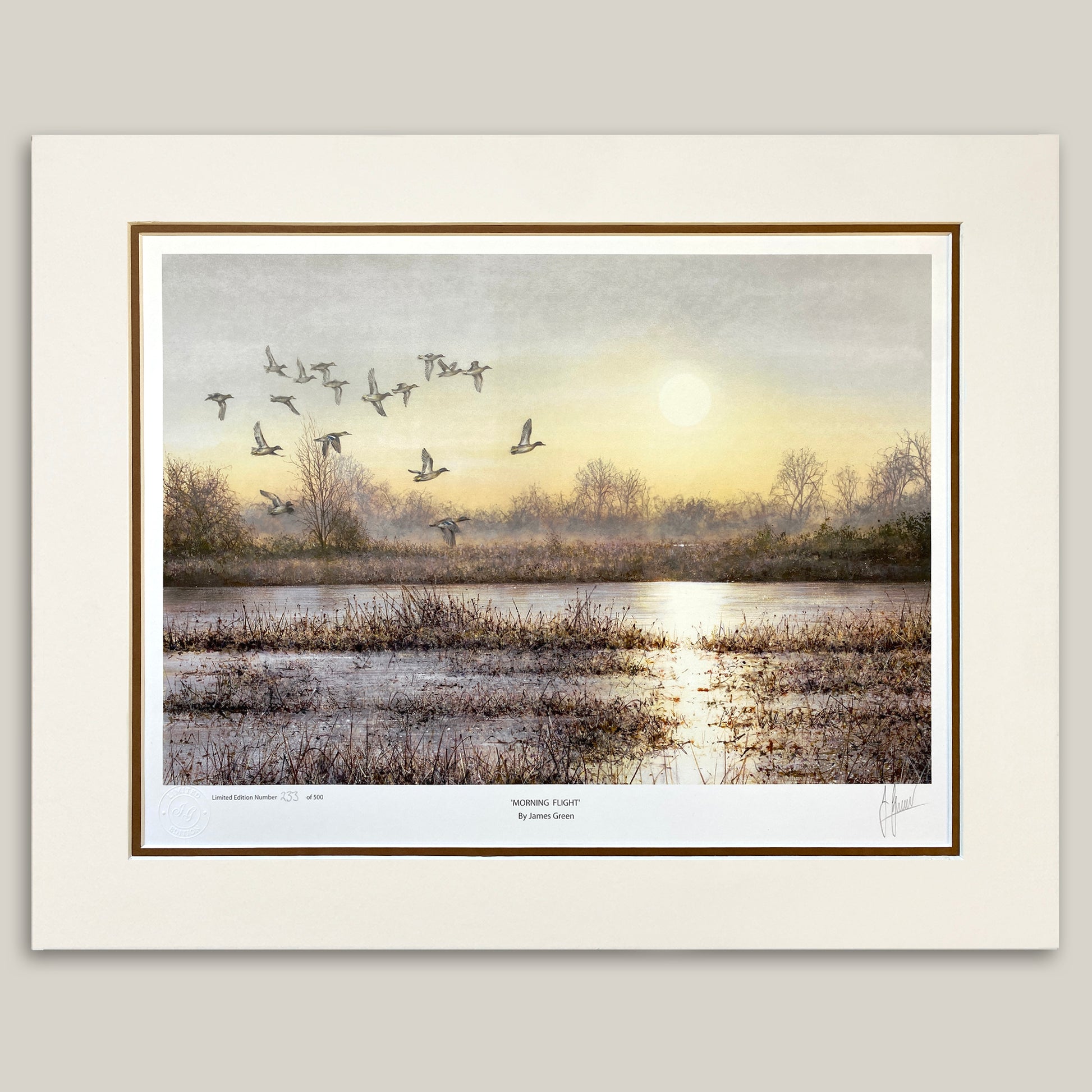 mounted print of Whittlesey Wash by James Green 