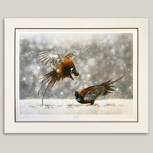 Pheasant Fight Artist Proof