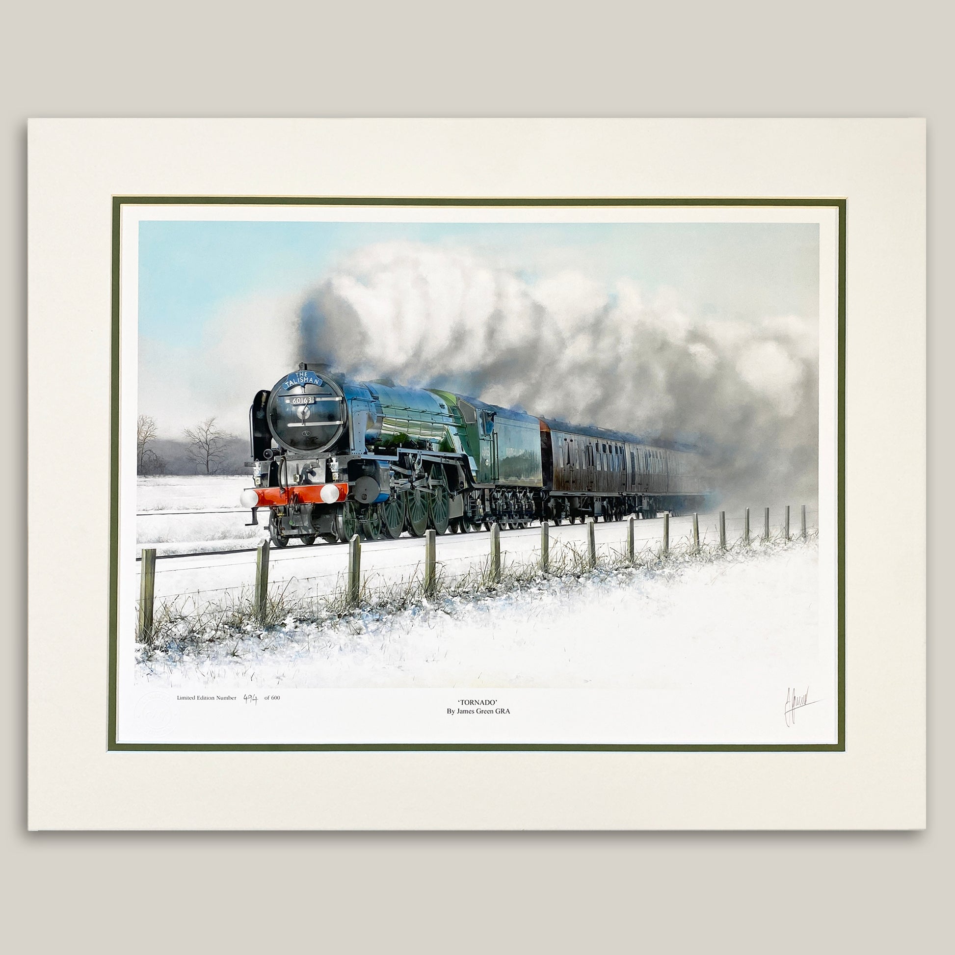 Tornado peppercorn class A1 60163 steam train painting 
