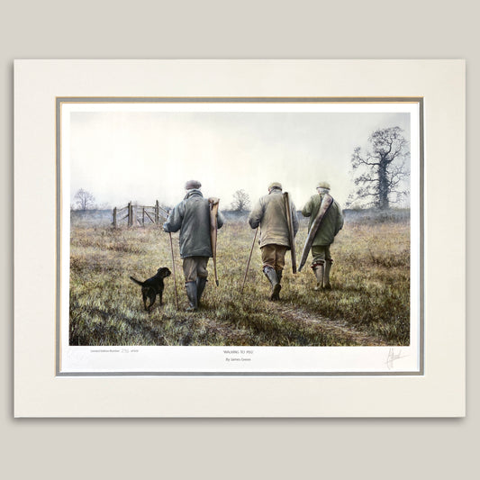 Walking to Peg Limited Edition Print