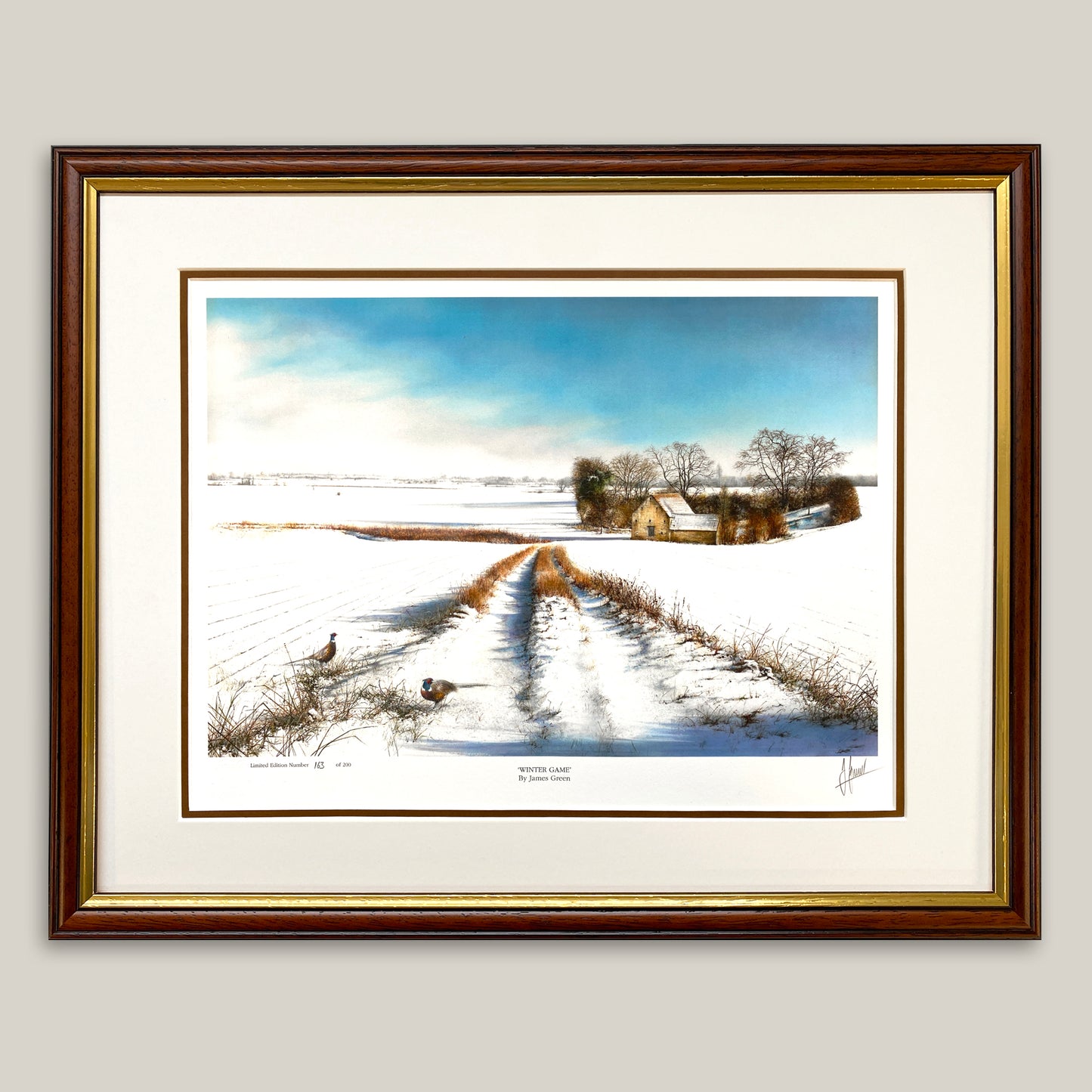 Winter Game Limited Edition Print
